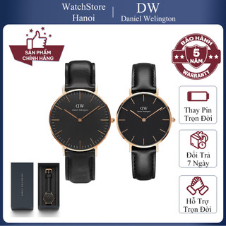Đồng Hồ Nam Nữ Daniel Wellington Classic Sheffield Rose Gold Black Size 40mm Và 32mm Chính Hãng