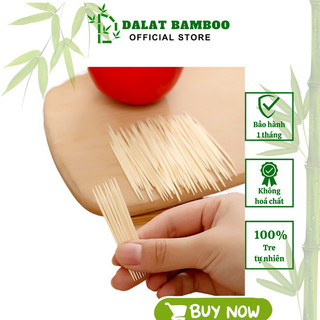 Combo 50 tăm tre xỉa răng tiệt trùng cao cấp dalat bamboo - tăm tre dalat bamboo - tăm tiệt trùng
