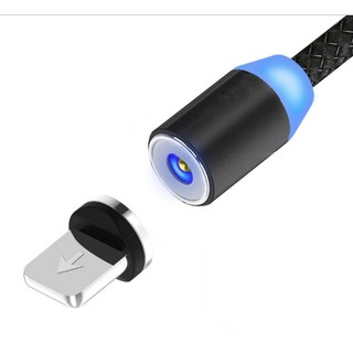 Cáp Sạc Nam Châm Xoay 360 Độ 3 Đầu IP/Micro/Type C
