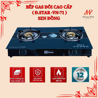 Bếp Gas Đôi Mặt Kính Dương Cao Cấp tiết kiệm gas bếp được bảo hành 2 năm