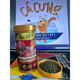 Thức ăn cá la hán cz gold 3in1 thái đỏ châu - cám la hán 3in1 tăng đầu màu & sáng châu