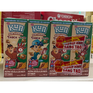 Thùng 48h*170ml Sữa Kun Thạch Lúa Mạch, Cam NgoctoanMart