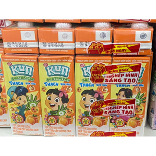 Thùng 48h*170ml Sữa Kun Thạch Lúa Mạch, Cam NgoctoanMart