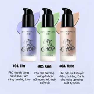 Kem Lót Nâng Tông, Che Khuyết Điểm, Dưỡng ẩm Chiết Xuất Mật Ong NEW