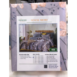 BỘ DRAP TH HOME LỤA TENCEL [4 món không mền]