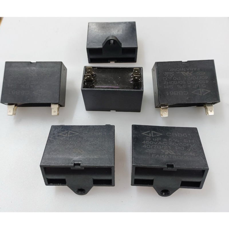 Combo 2 Tụ Quạt Và Tụ Điều Hoà 4 Chân Cắm 5uF/450v
