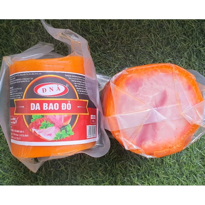 Thịt nguội - Jambon - Dăm bông - Da Bao Đỏ loại 1 ĐNA food. Gói 500g [Giao hỏa tốc HCM]
