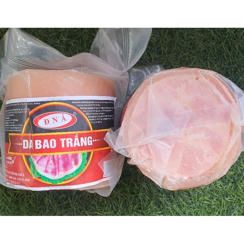 Thịt nguội - Jambon - Dăm bông - Da Bao Trắng loại 1 ĐNA food. Gói 500g [Giao hỏa tốc HCM]