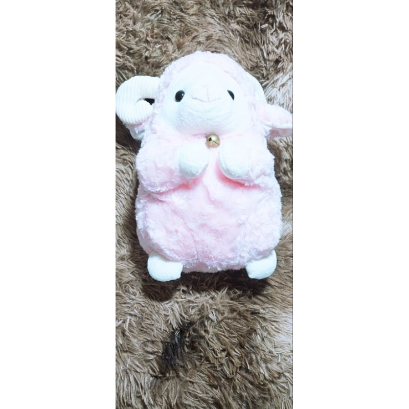 Thú nhồi bông/ Gấu bông cừu AMUSE Hồng lông xoắn hoa hồng đáng yêu siêu cấp - Hàng chính hãng 🐑🐑🐑 🍭🍭