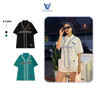 Áo polo local brand By Crewz Studio tay lỡ form rộng unisex nam nữ poly thái bóng chày-PL20