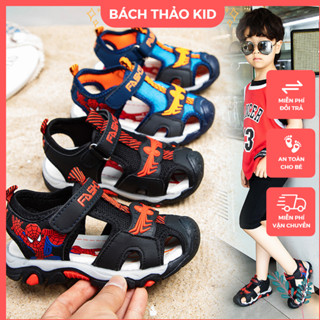  Dép sandal cho bé trai dép quai hậu xăng đan rọ người nhện trẻ em đế siêu mềm êm chân hàng qc cao cấp size đại 26-36 