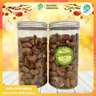 Hạt điều việt nam hạt điều a cồ rang muối vỏ lụa nguyên hạt chất lượng trên từng hạt điều - hộp 500g
