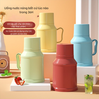 Ấm pha trà, ấm nước giữ nhiệt đên 36h. Phích nước nóng, bình giữ nhiệt mini dung tích 1L Nhỏ Gọn Tiện Lợi Giữ Nhiệt