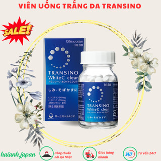 Viên uống transino white c clear 120 viên-dưỡng trắng da ,mờ thâm nám nhật bản