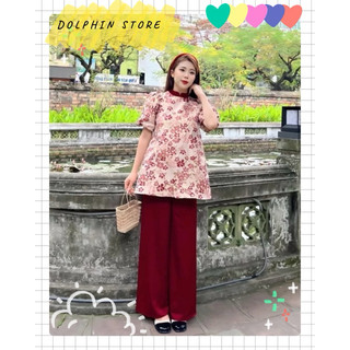 [DOLPHIN BIGSIZE] - Set đồ lam bigsize - Set pháp phục đi chùa bigsize