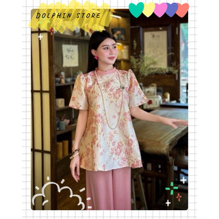 [DOLPHIN BIGSIZE] - Set đồ lam bigsize - Set pháp phục đi chùa bigsize