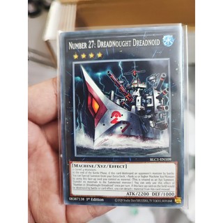 1 lá thẻ bài number 27: dreadnought dreadnoid - blc1-en109 - common 1st edition