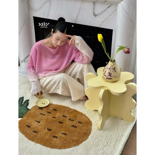 Bàn cafe mini curvy pastel table side phong cách Hàn Quốc