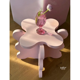 Bàn cafe mini curvy pastel table side phong cách Hàn Quốc