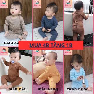 [Hàng QC loại 1] Đồ tay dài bé trai❤️COMIMO BABY❤️ Bộ dài tay thun lạnh cho bé 5-18kg, bộ dài tay minky mom thun lạnh