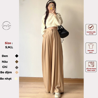 Quần tây nữ ống rộng ulzzang cạp cao tôn dáng chất GOD cao cấp Spring Quan0038/p12k7