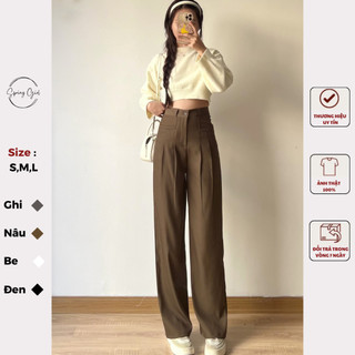 Quần tây nữ ống suông túi ngang chất ruby Spring Quansuong258/P1K9