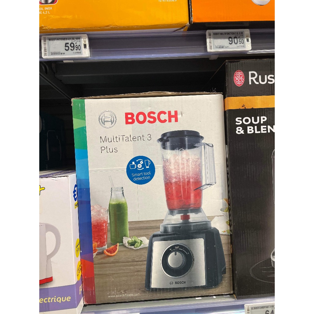 Bộ máy xay cắt rau củ, làm giò chả đa năng Bosch Multitalent 3 Plus  chính hãng Pháp