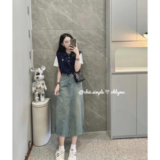 Áo polo phối thun phong thêu gấu FBM chất mịn