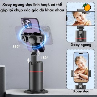 Gimbal P02 Tay Cầm Chống Rung Điện Tử Nhận diện khuôn mặt AI 360° Gimbal Điện Thoại Chống Rung - PKanphu