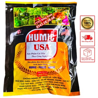 Phân bón humic USA 1kg kích rễ cực mạnh phục hồi cây bung chồi vọt đọt mập đọt bén rễ nhanh HMABIO1