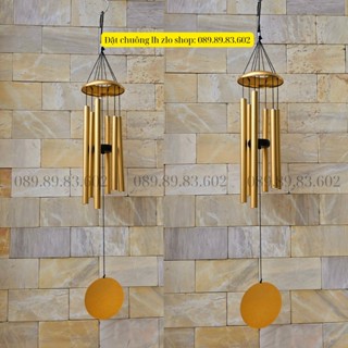 Chuông gió phong thủy nhạc thiền Lung Linh màu Vàng Đồng - 18mm