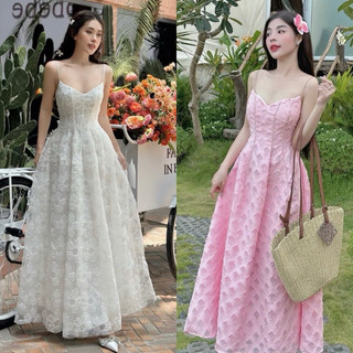 ĐẦM MAXI REN HAI DÂY (KÈM VIDEO HÌNH THẬT)