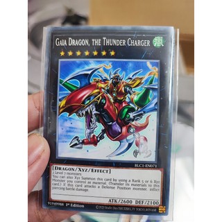 1 lá thẻ bài gaia dragon, the thunder charger - blc1-en071 - common 1st edition