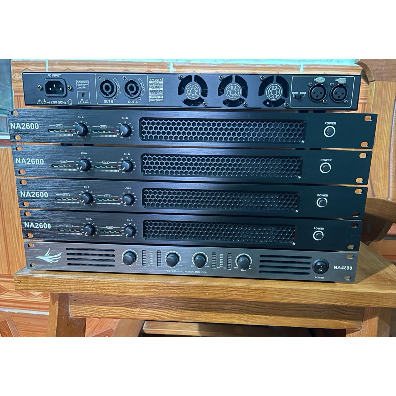 Đẩy 2 kênh 1U  NA2600 công suất ( 650w + 650w )