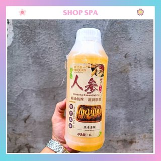Dầu masage nhân sâm 1000ml, tinh dầu matxa body nhân sâm 1000ml