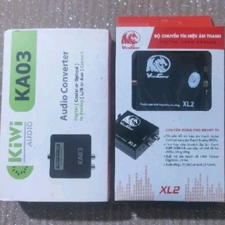 Bộ chuyển quang Kiwi KA-03 / Vinagear XL2 chuyển âm thanh cổng spidf từ smart tv, tvbox..ra loa amly