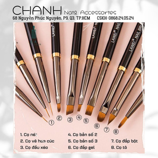 Bộ cọ nail lawei 10 cây cơ bản