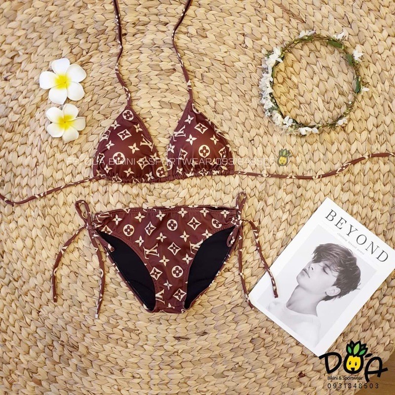 BiKiNi tam giác 2 mảnh LV, mẫu basic hình thật