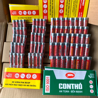 Vỉ 4 viên pin con thỏ aa & aaa pin tiểu, bin đũa hàng chính hãng
