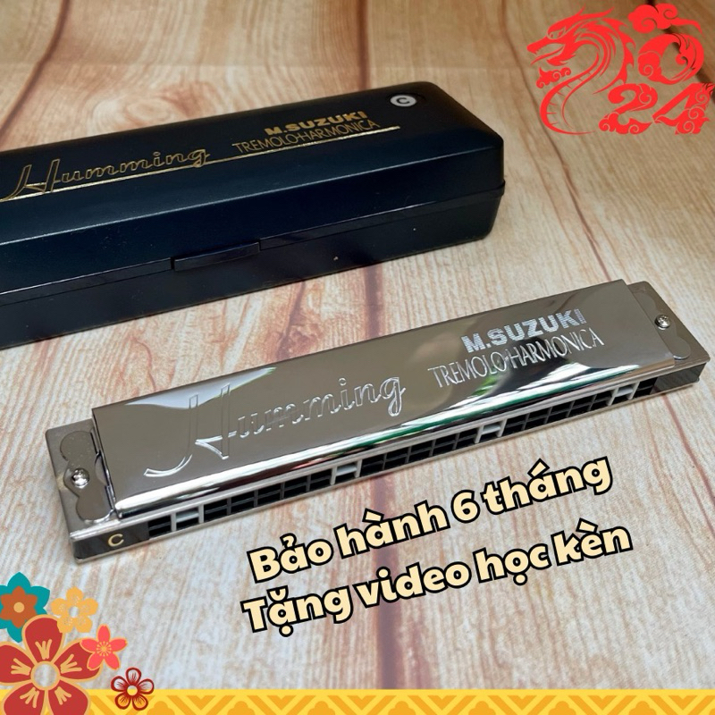 Kèn Harmonica cao cấp SUZUKI TREMOLO HUMMING 21 HOLES - TONE C