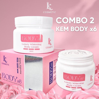 Hot-Combo 2 kem body X6 linhkool chính hãng-Kem trống nắng dưỡng trắng da phù hợp mọi loại da