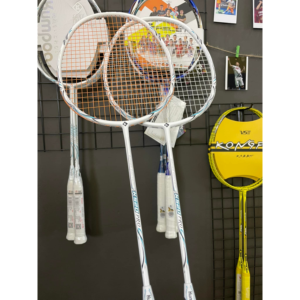 Vợt Cầu Lông Chính Hãng Cao Cấp KUMPOO K520 PRO, căng sẵn 11kg tặng kèm bao đựng và quấn cán