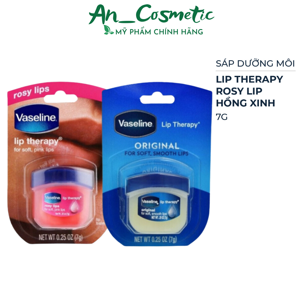 Sáp dưỡng môi hồng xinh Vaseline Lip Therapy Rosy Lip 7g - Ủ môi vaseline chính hãng