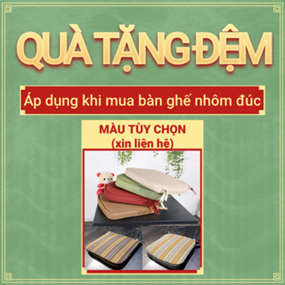 Đệm ngồi dành cho ghế nhôm đúc cao cấp, Đệm ghế chất liệu vải oxford có thể tháo rời
