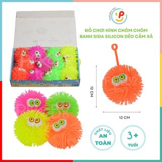 Bóng đồ chơi hình chôm chôm banh sida nhựa dẻo đồ chơi xả stress peekabootoys