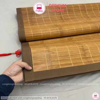 [Tặng Bệt Ngồi Tròn] Chiếu Tre Trúc Phong Anh Gấp Đôi mát lạnh nhiều size (80cm/90cm1m/1m2/ 1m4/1m5/1m6/1m8/2m2)