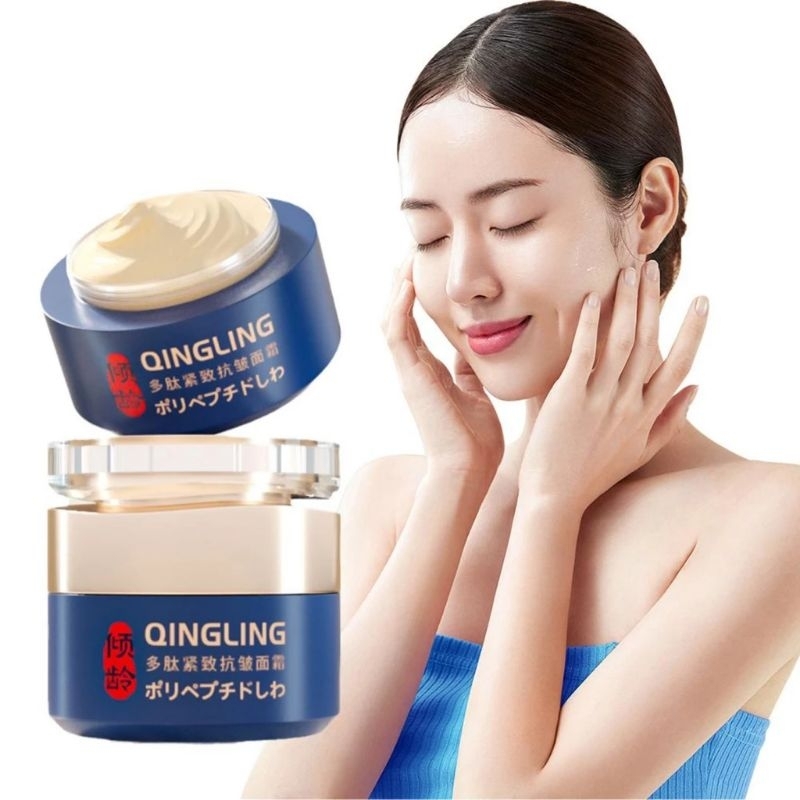 (Combo 2 Lọ )Kem Xoá Nếp Nhăn Trẻ Hoá Da Qingling, Kem Xoá Nhăn Mờ Nám Tàn Nhang chống chảy xệ, bổ sung collagen