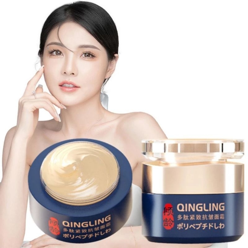 (Combo 2 Lọ )Kem Xoá Nếp Nhăn Trẻ Hoá Da Qingling, Kem Xoá Nhăn Mờ Nám Tàn Nhang chống chảy xệ, bổ sung collagen
