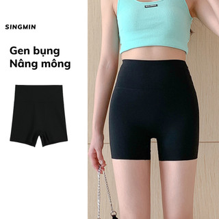 Quần legging nữ đùi SINGMIN gen bụng nâng mông chất liệu su cao cấp