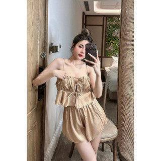 sét đồ ngủ chất lụa xước hàng thiết kế cao cấp